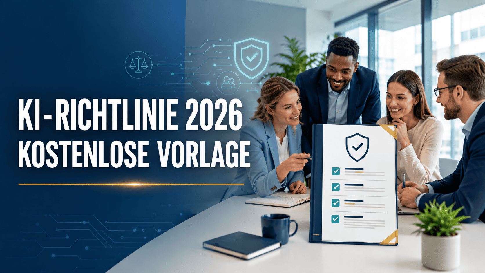 KI-Richtlinie für Unternehmen 2026: Pflicht? Kostenlose Vorlage