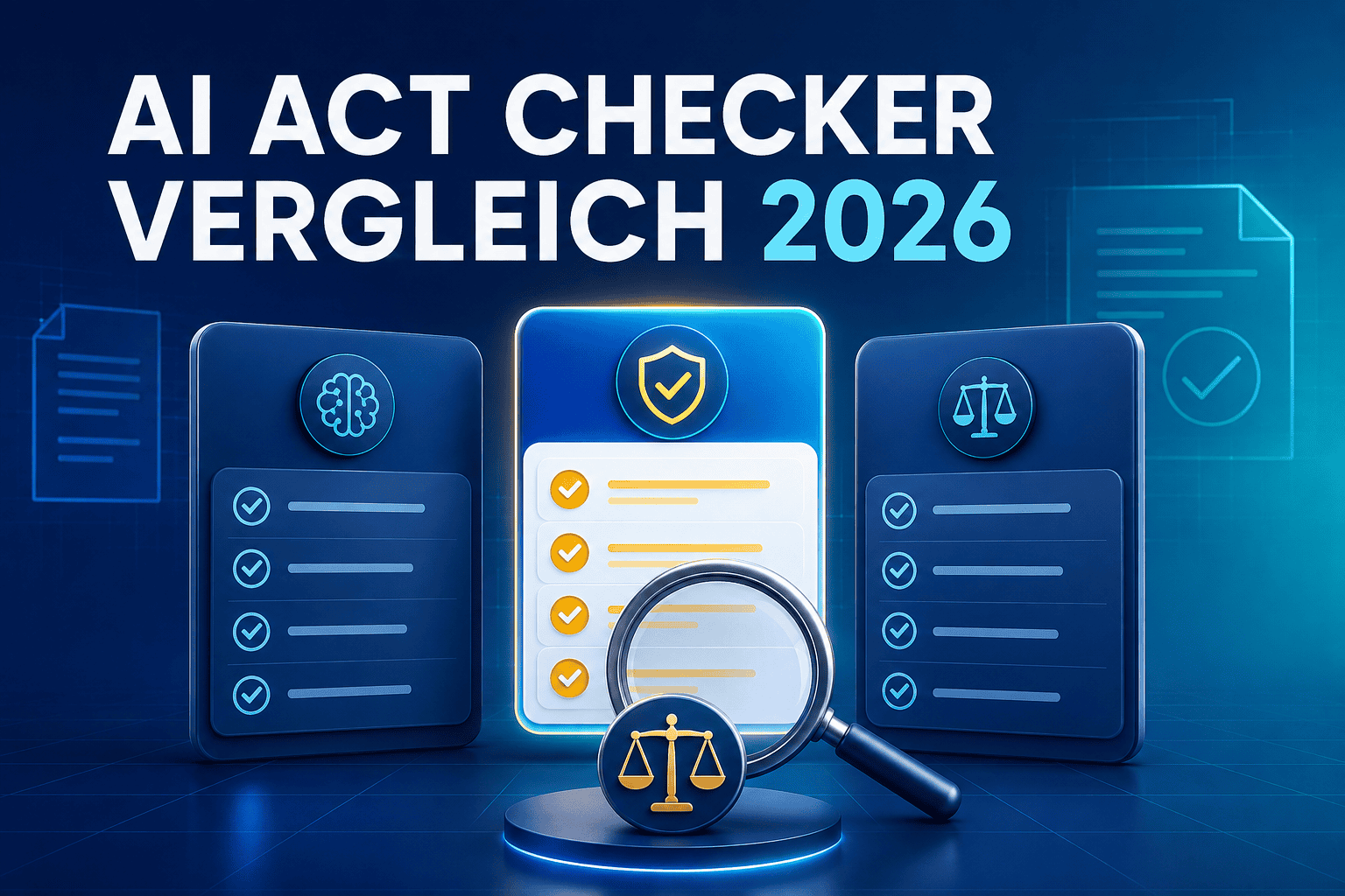 AI Act Checker Vergleich 2026 mit verschiedenen KI-Compliance-Checks